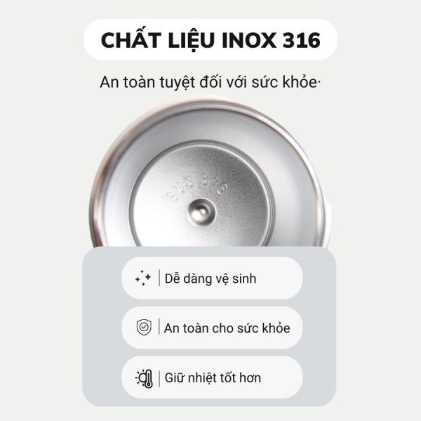 Bình giữ nhiệt kèm ống hút P-BGN09