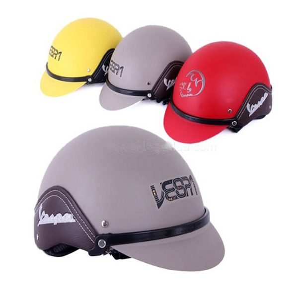 Mũ bảo hiểm dáng vespa in logo