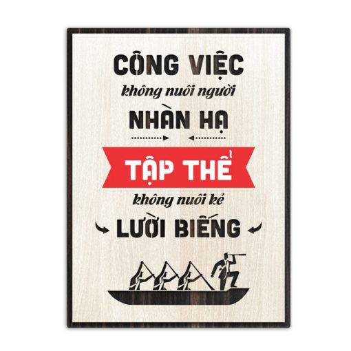 Tranh gỗ động lực theo yêu cầu