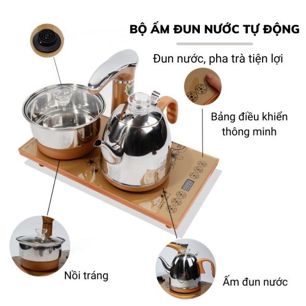 Bộ ấm trà đạo khay đá P-BT08