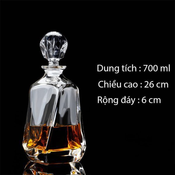 Bình pha lê đựng rượu cao cấp 700ml