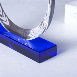 Cup pha lê hoạ tiết bông lúa