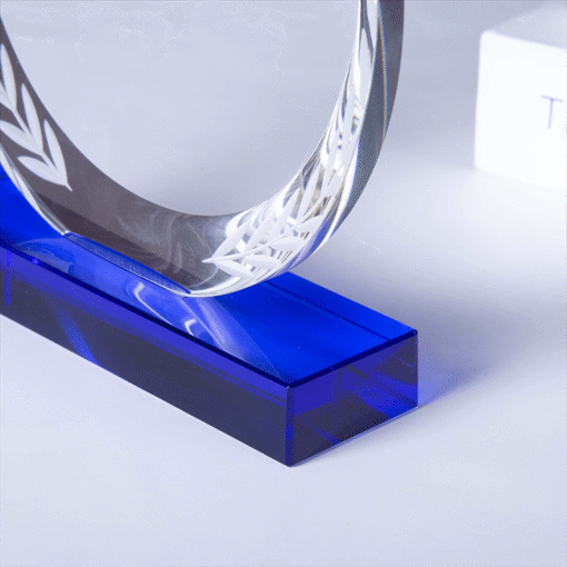 Cup pha lê hoạ tiết bông lúa