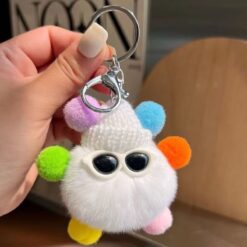 Móc khoá cục bông đáng yêu