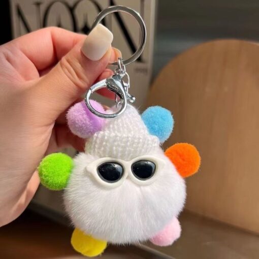 Móc khoá cục bông đáng yêu