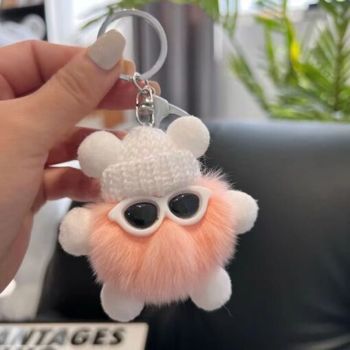 Móc khoá cục bông đáng yêu