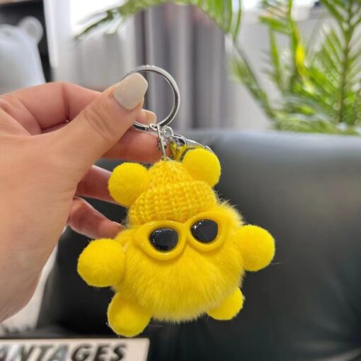 Móc khoá cục bông đáng yêu