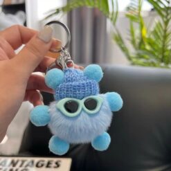 Móc khoá cục bông đáng yêu