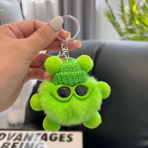 Móc khoá cục bông đáng yêu