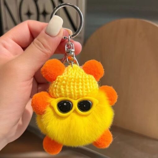 Móc khoá cục bông đáng yêu