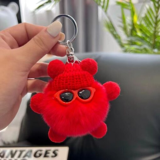 Móc khoá cục bông đáng yêu