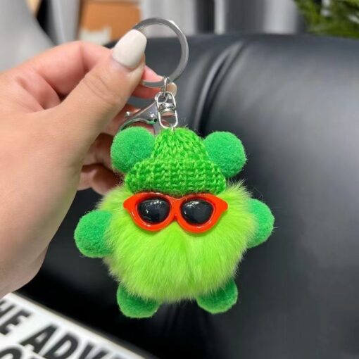 Móc khoá cục bông đáng yêu