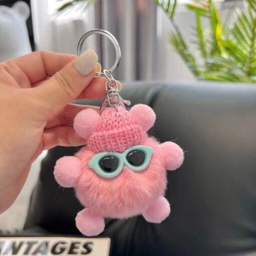 Móc khoá cục bông đáng yêu