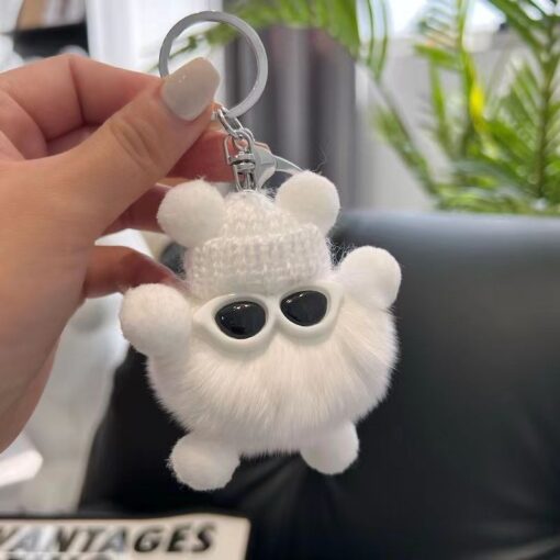 Móc khoá cục bông đáng yêu