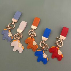 Móc khóa da hình ngựa con