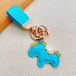 Móc khóa da hình ngựa con