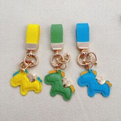 Móc khóa da hình ngựa con