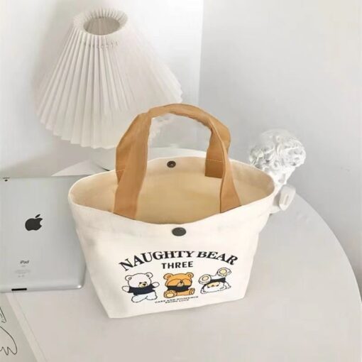 Túi vải canvas naughty bear - Ảnh 3