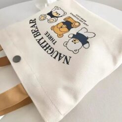 Túi vải canvas naughty bear
