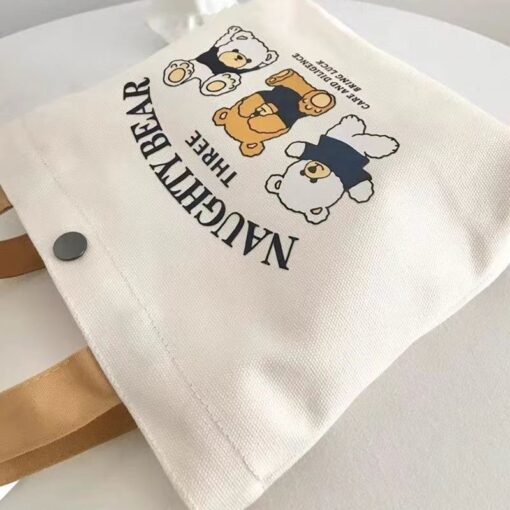 Túi vải canvas naughty bear