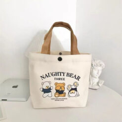Túi vải canvas naughty bear