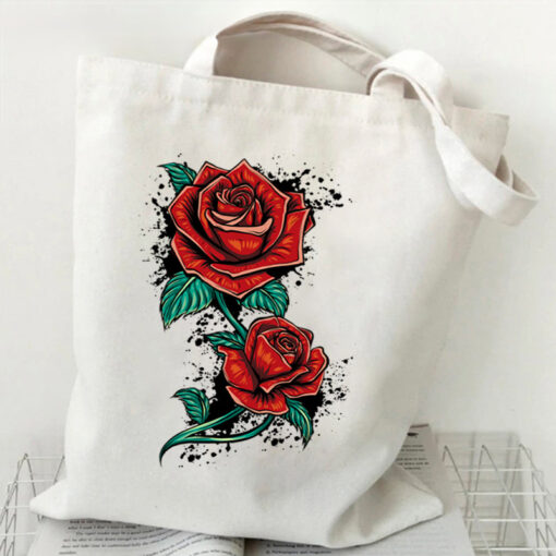 Túi vải hoạ tiết hoa