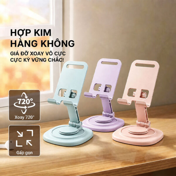 Giá đỡ điện thoại để bàn màu makaron gia do dien thoai de ban mau makaron 11