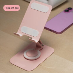 Giá đỡ điện thoại gấp gọn xoay 360 độ gia do dien thoai gap gon xoay 360 do hong 6