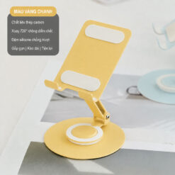 Giá đỡ điện thoại gấp gọn xoay 360 độ gia do dien thoai gap gon xoay 360 do vang 16