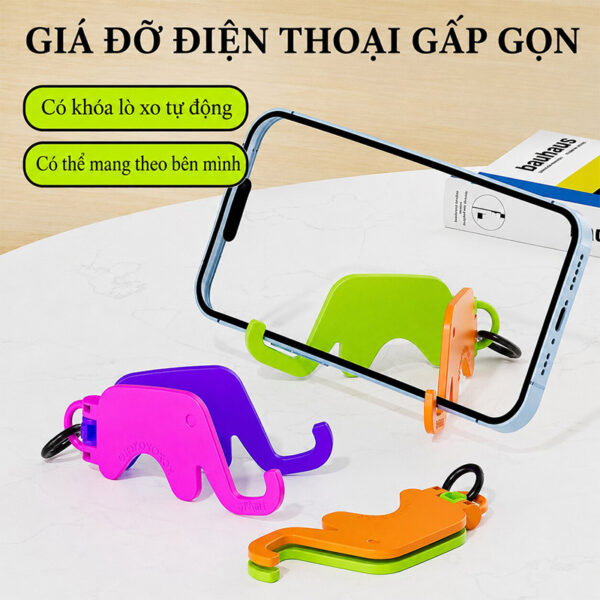 Giá đỡ điện thoại móc khoá Giá đỡ điện thoại gấp gọn