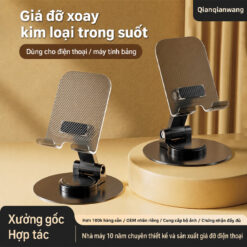 Giá đỡ điện thoại xoay bằng kim loại Giá đỡ điện thoại in logo