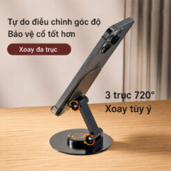 Giá đỡ điện thoại xoay bằng kim loại Giá đỡ điện thoại in logo