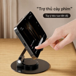 Giá đỡ điện thoại xoay bằng kim loại Giá đỡ điện thoại in logo