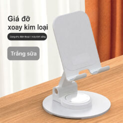 Giá đỡ điện thoại xoay bằng kim loại Giá đỡ điện thoại in logo